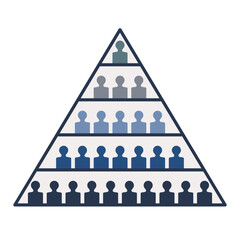 人・ピラミッド・階層のイラスト © Yorkie
