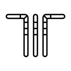Plastic Straw Icon