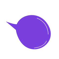 Bubble Chat Shape Colorful