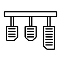 car pedal icon