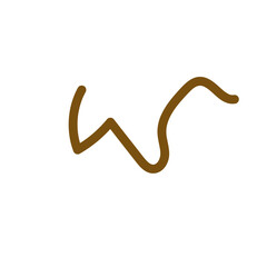 orange brown squiggly doodle lines