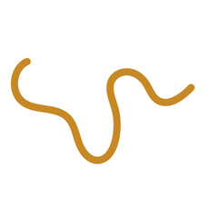 orange brown squiggly doodle lines