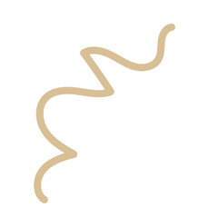 orange brown squiggly doodle lines