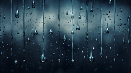 Raindrop Mosaic Windowpane's Falling Rhapsody