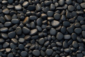 Fototapeta na wymiar Black Pebbles Stone Background, Pebbles Stone Background, Stone Background, Pebble Stones, Pebbles Wallpaper, AI Generative