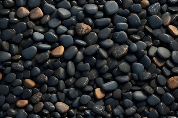 Fototapeta na wymiar Black Pebbles Stone Background, Pebbles Stone Background, Stone Background, Pebble Stones, Pebbles Wallpaper, AI Generative