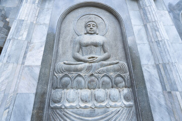 Marble sculpture of lord buddha, Khmer style