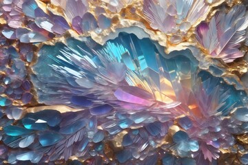 Fototapeta na wymiar Angel aura Quartz, Quartz Background, Crystal Diamond, Angel aura Quartz Background, Crystal Background, AI Generative