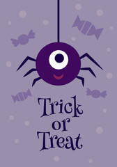 This is a haloween illustration. Can be used as graphic template or a postcard.