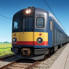 Fototapeta premium train on the railway