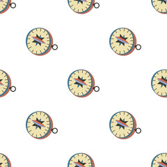 Seamless pattern with compasses