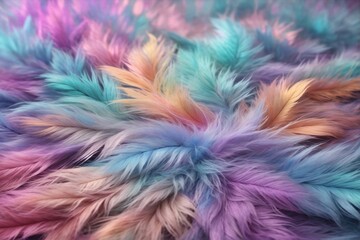 Holographic Fur Texture, holographic Fur Texture Background, Iridescent Fur Texture, Fluffy Fur Texture, Fluffy Fur Background, AI Generative