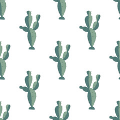 Seamless pattern with cacti - 641549342