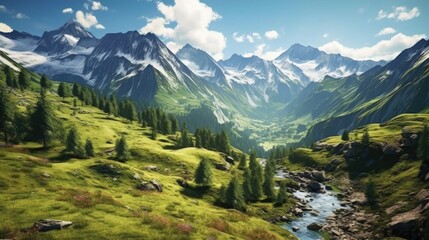 landscape in the mountains