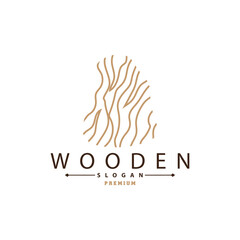 Wood Logo, Wood Fiber Bark Layer Vector, Tree Trunk Inspiration Illustration Design