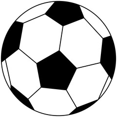 outline soccer ball for kick sport elements 