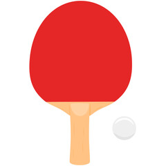 table tennis flat design, ping pong, sport elements