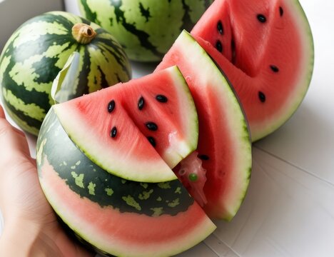 watermelon and slices