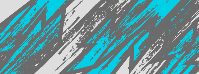 Blue and grey modern racing sport banner