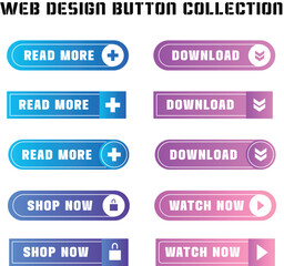 buttons for web vector