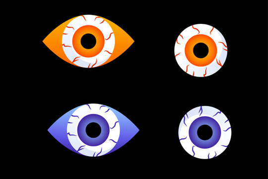 Set of Halloween Spooky Eyeballs