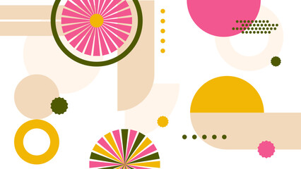 Colorful modern geometric background with shapes