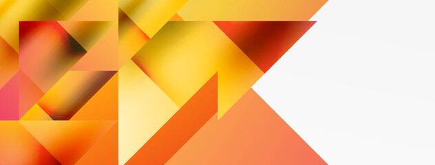 Obraz premium Captivating vector abstraction. Triangles interlock in mesmerizing dance, crafting dynamic geometric backdrop. Fusion of shapes and angles creates artful symphony of modern design