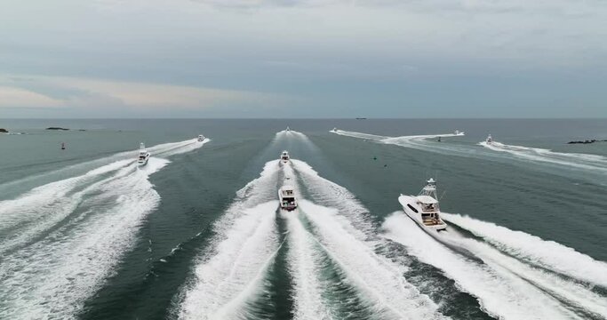 Boat Leaving Old San Juan Bay after  The 70th International Billfish Tournament (IBT) 13