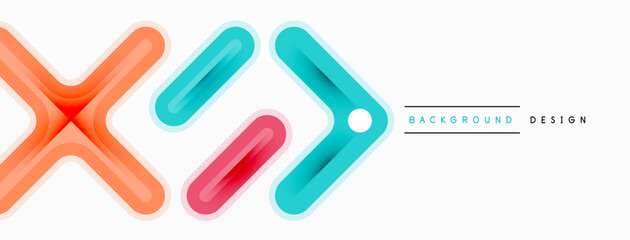 Minimal geometric background cross line. Design for wallpaper, banner, background, landing page, wall art, invitation, prints, posters