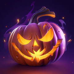 Halloween pumpkin jack o lantern