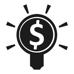 financial idea business icon illustration