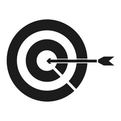 financial target icon illustration