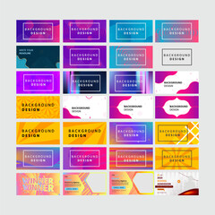  School admission social media post banner design, abstractgradiant banner sets , gradiant background design sets