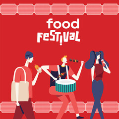 food festival banner vector ready eps 10 format 