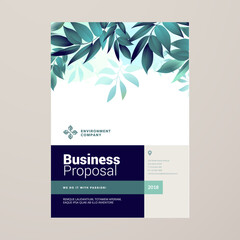 Brochure Cover Design And Annual Report Template