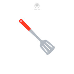 Spatula icon symbol vector illustration isolated on white background