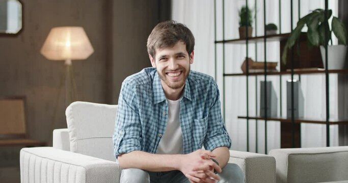 Friendly white male 30 smiling warmly His kind demeanor radiates positivity essence of his benevolent charm Good-natured white man 30 smiling warmly Witness genuine kindness radiate friendly man