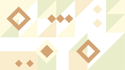 Brown beige and green modern art abstract geometric background with shapes