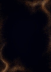 Sparkle Light Effect, Gold Luxury Glitter Star Light Sparkling Light Effect Border