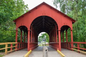 Ford Field Park Covered Bridge in Wayne County, Michigan