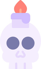 Obraz premium Skull Candle Icon