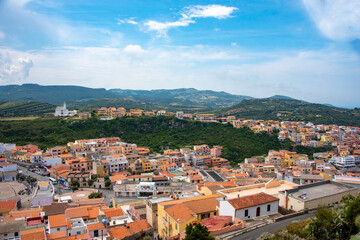 Naklejka na ściany i meble Town of Castelsardo - Sardinia - Italy