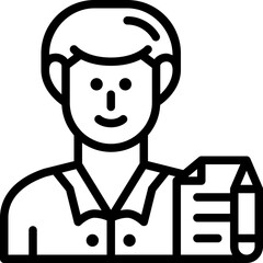 writer line icon
