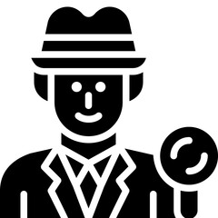 detective solid icon