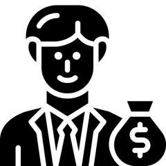 investor solid icon