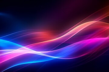 Fototapeta na wymiar abstract futuristic background with gold PINK blue glowing neon moving high speed wave lines and bokeh lights. Data transfer concept Fantastic wallpaper, Generative AI