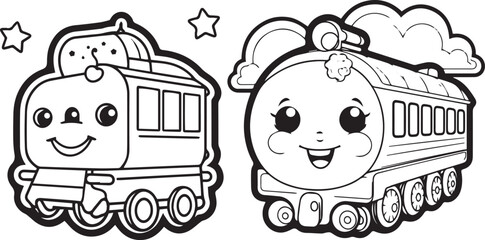 Truck.Black and White Illustration ready for vinyl cutting.