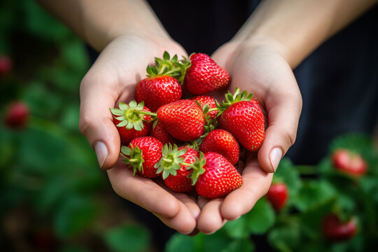 Lots of fresh strawberries on hand