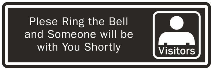 Obraz premium Ring bell sign and labels