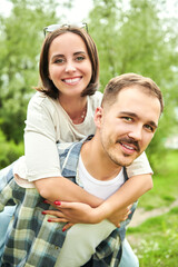 Naklejka premium married couple in love